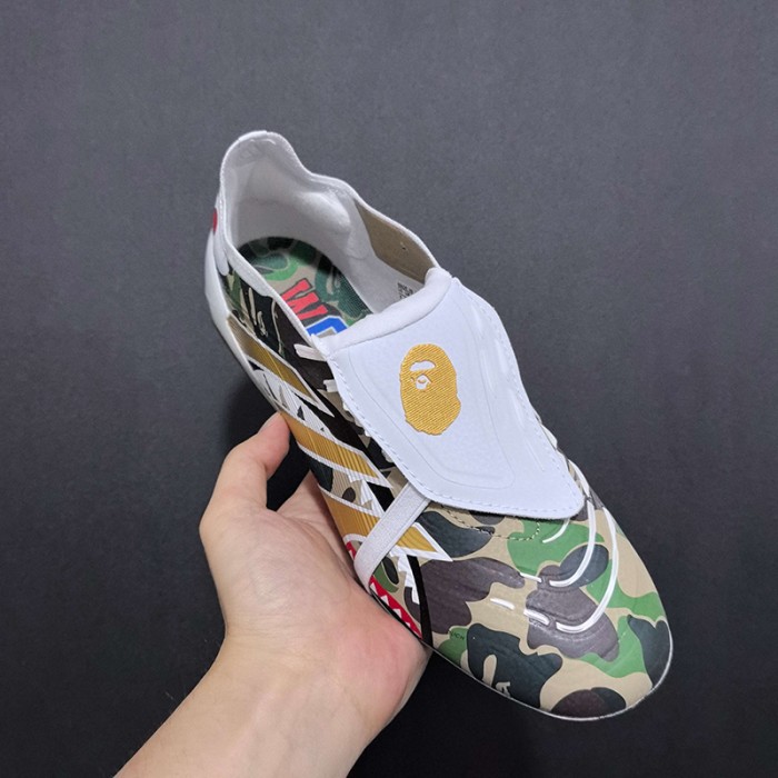 PREDATOR ACCURACY FG BOOTS FG Soccer Shoes-White/Army Green