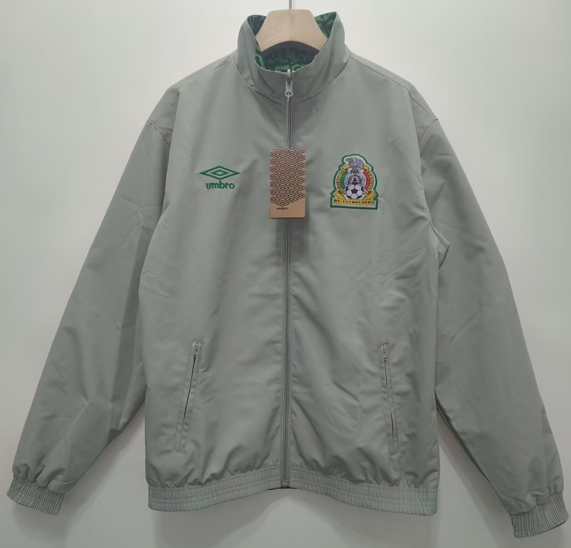 24-25 Mexico Green & Grey Double Sided Windbreaker (双面风衣)