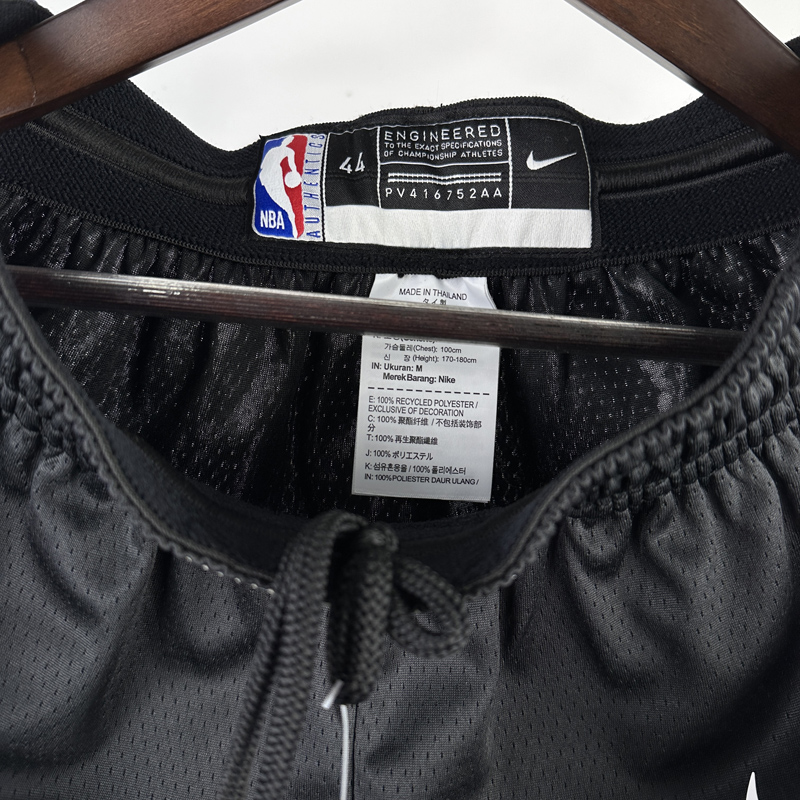 23-24 Kings Black Away Top Quality NBA Pants