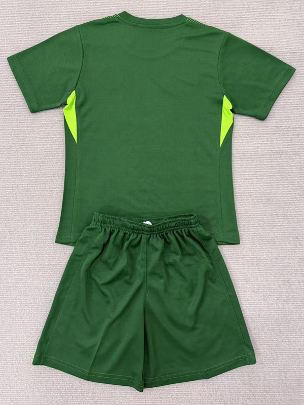 25-26 CHE Green Goalkeeper Kids Soccer Jersey