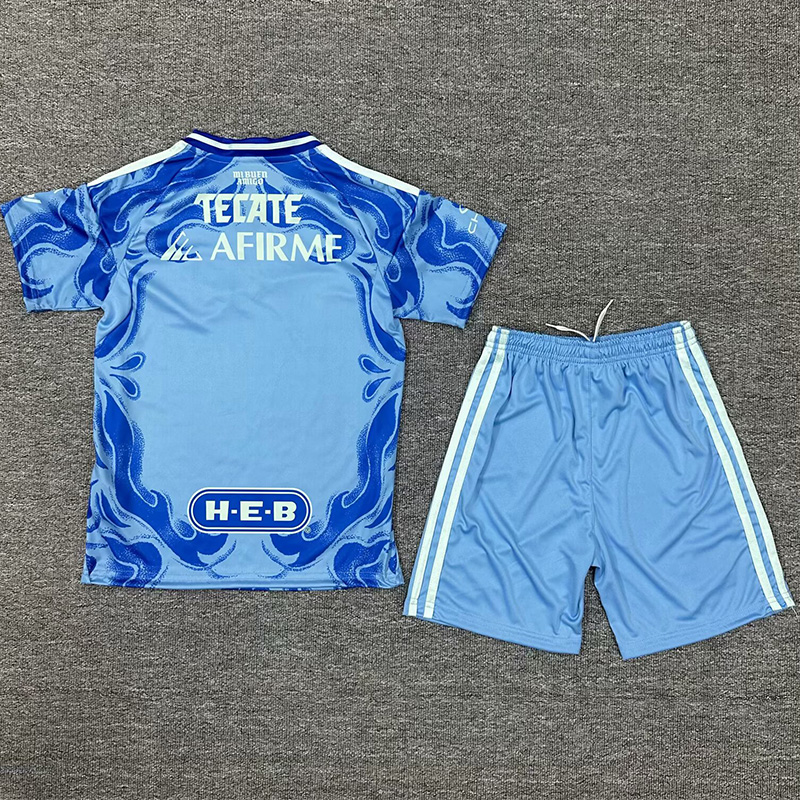 25-26 Tigres UANL Away Kids Soccer Jersey