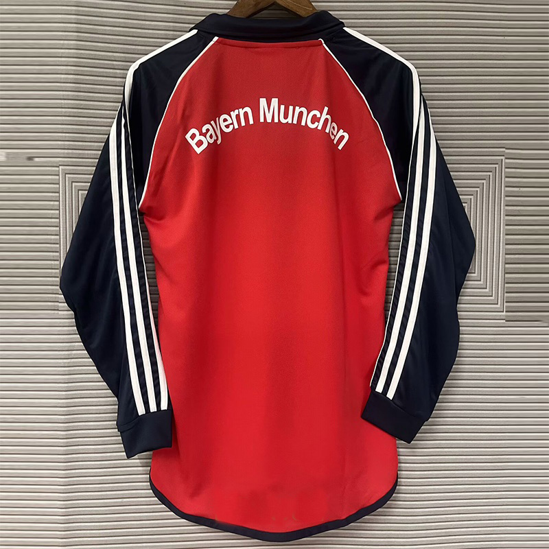 2000-2001 Bayern Home Long Sleeve Retro Soccer Jersey (长袖)