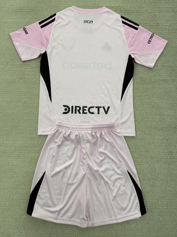25-26 Boca Juniors Pink GoalKeeper Kids Soccer Jersey
