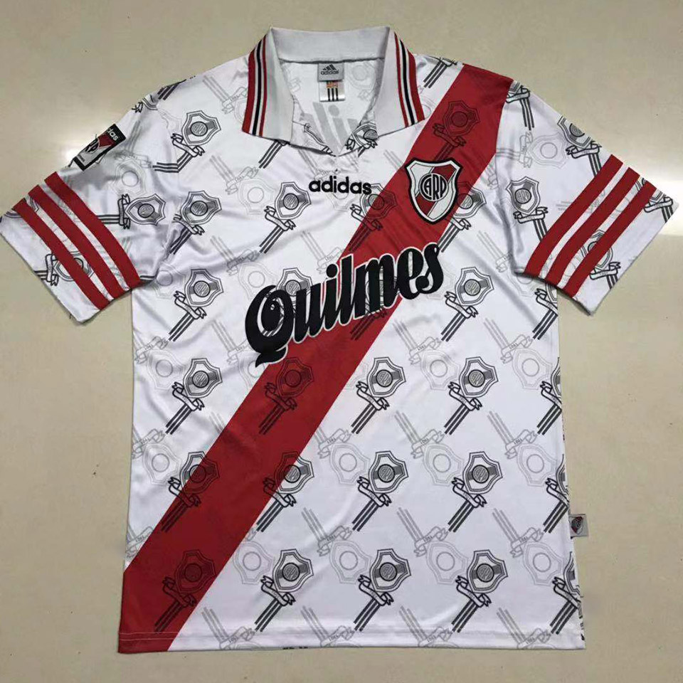 1996-1997 River Plate Home Retro Soccer Jersey