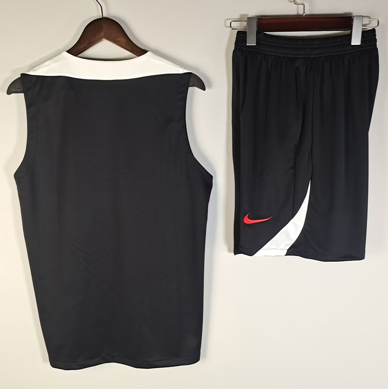 25-26 LIV Black Tank top and shorts suit (肩白色)
