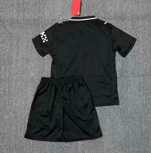 25-26 Man City Black Kids Soccer Jersey