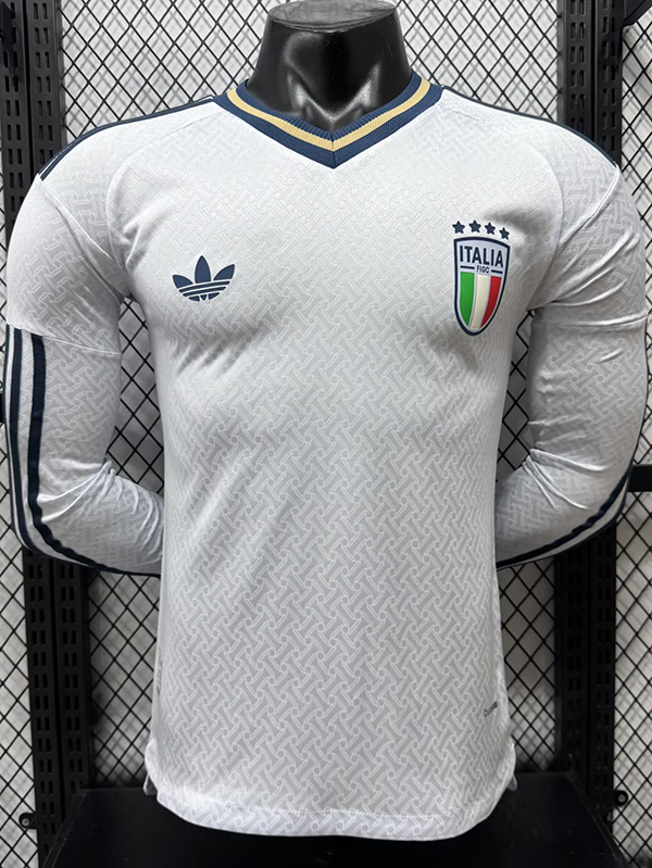 26-27 Italy Away Long Sleeve Player Version Soccer Jersey (长袖球员)