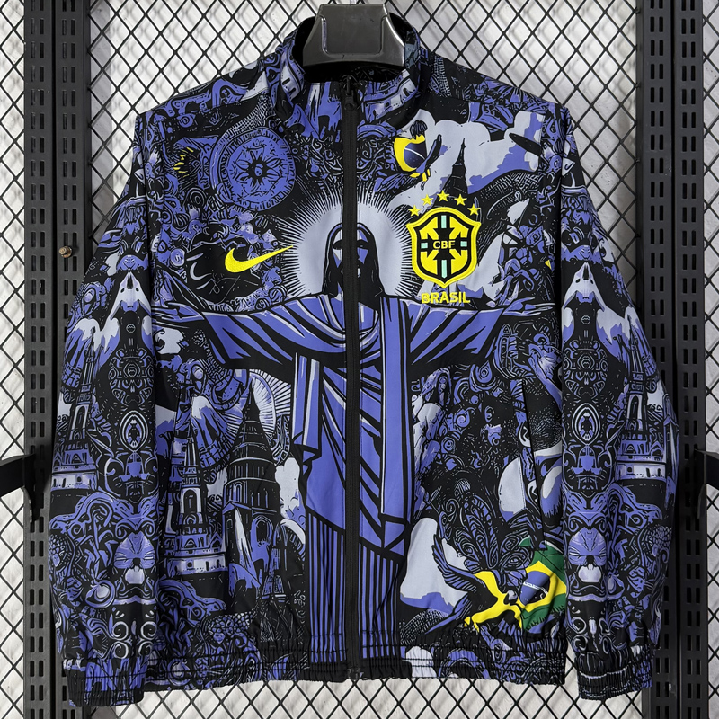26-27 Brazil Purple & Blue Double Sided Windbreaker (双面风衣)