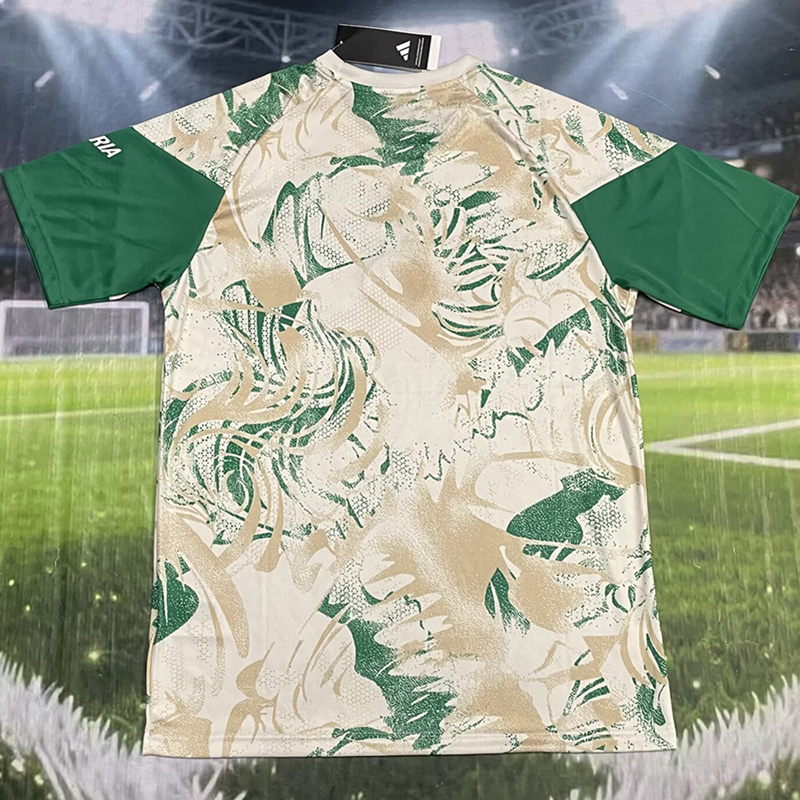 26-27 Algeria Green Yellow White Training shirts