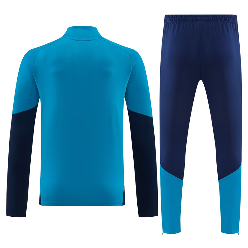 26-27 Spain Lake blue Half Pull Tracksuit (半拉链)