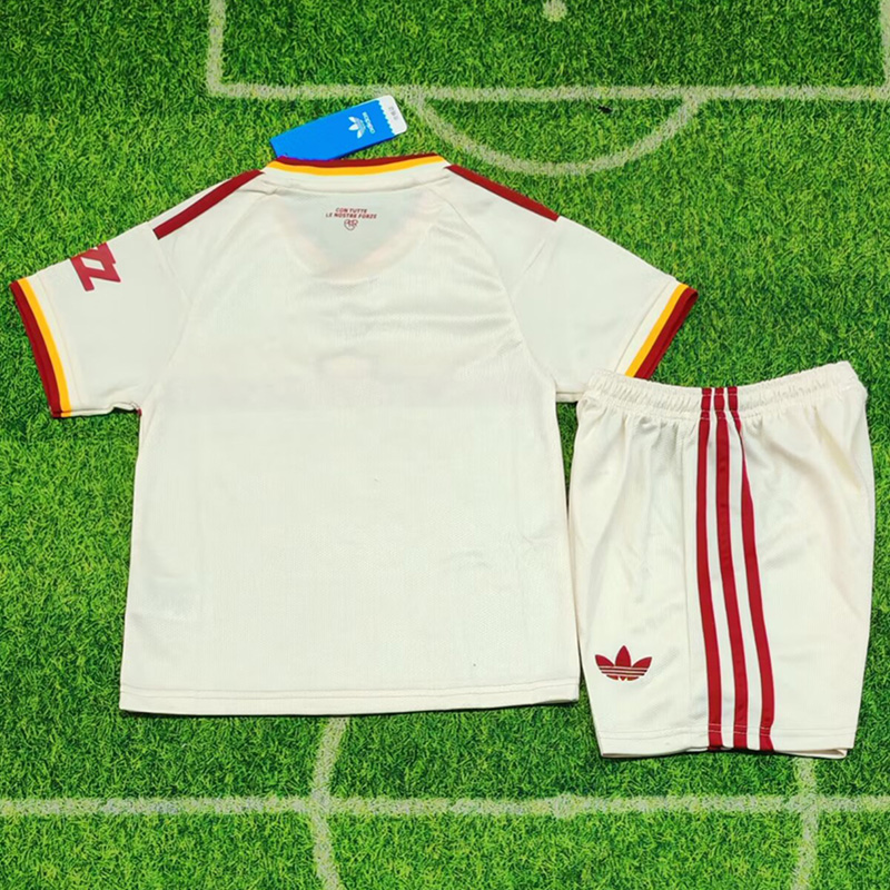 26-27 Roma Away Kids Soccer Jersey