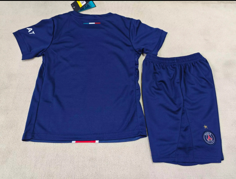 24-25 PSG Home One star Kids Soccer Jersey