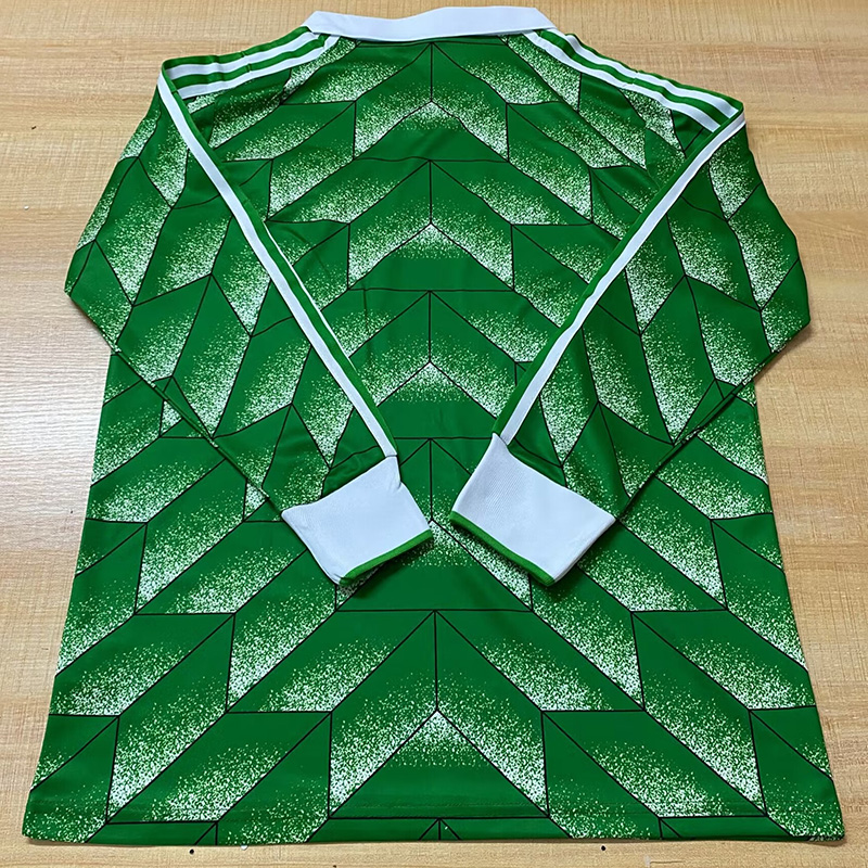 1990 Germany Away Long Sleeve Retro Soccer Jersey (长袖)