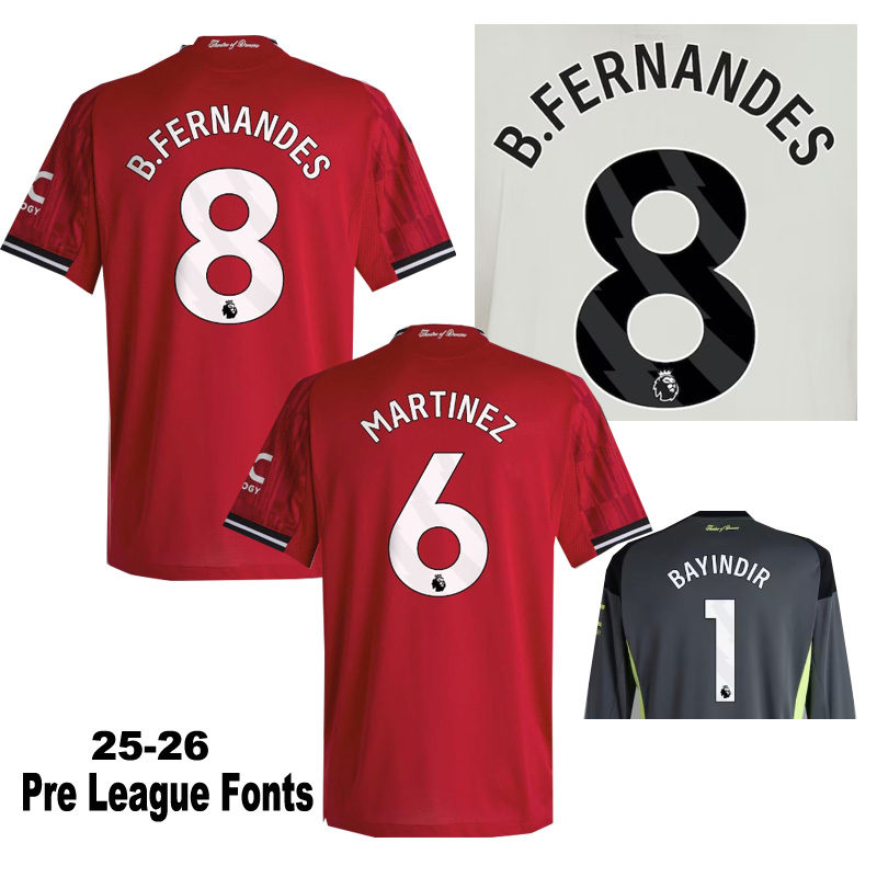 25-26 Man Utd Pink Goalkeeper Fans Soccer Jersey