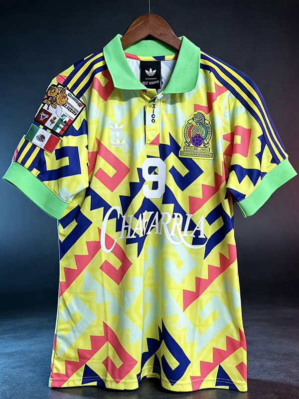 26-27 Mexico #9 Joint Edition Yellow Training shirts