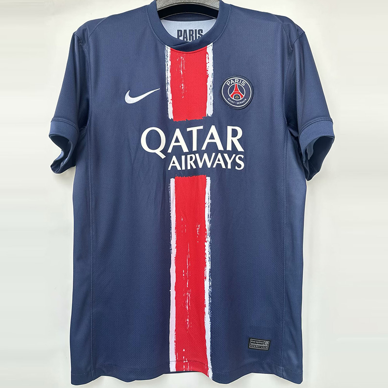 24-25 PSG Home Champions Of Europe 25 ICI  C'EST Paris Fans Soccer Jersey