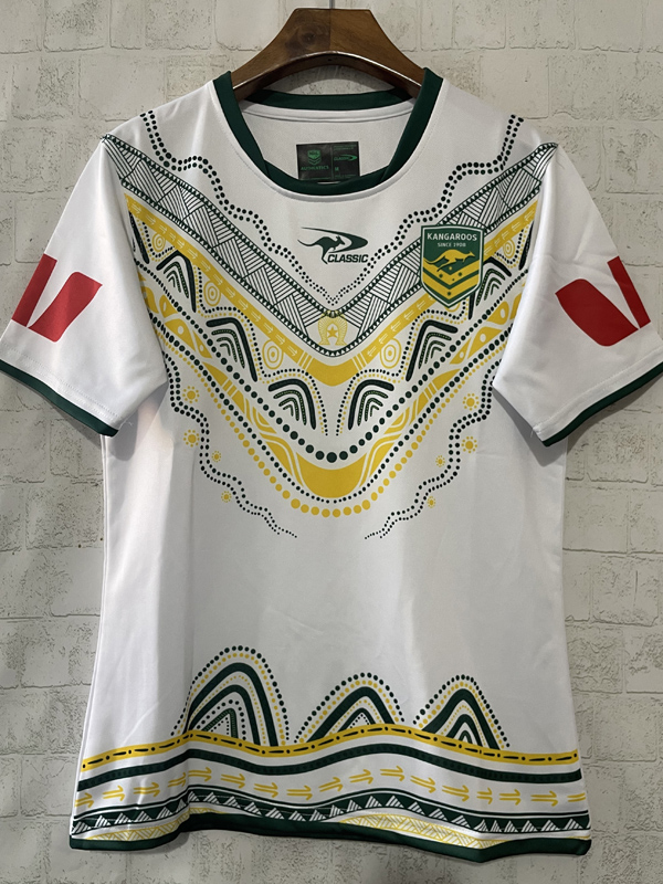 2026 Australia White Rugby Jersey (圆领)