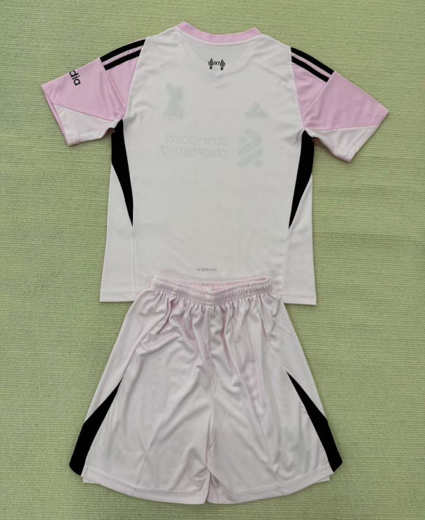 25-26 LIV Pink GoalKeeper Kids Soccer Jersey