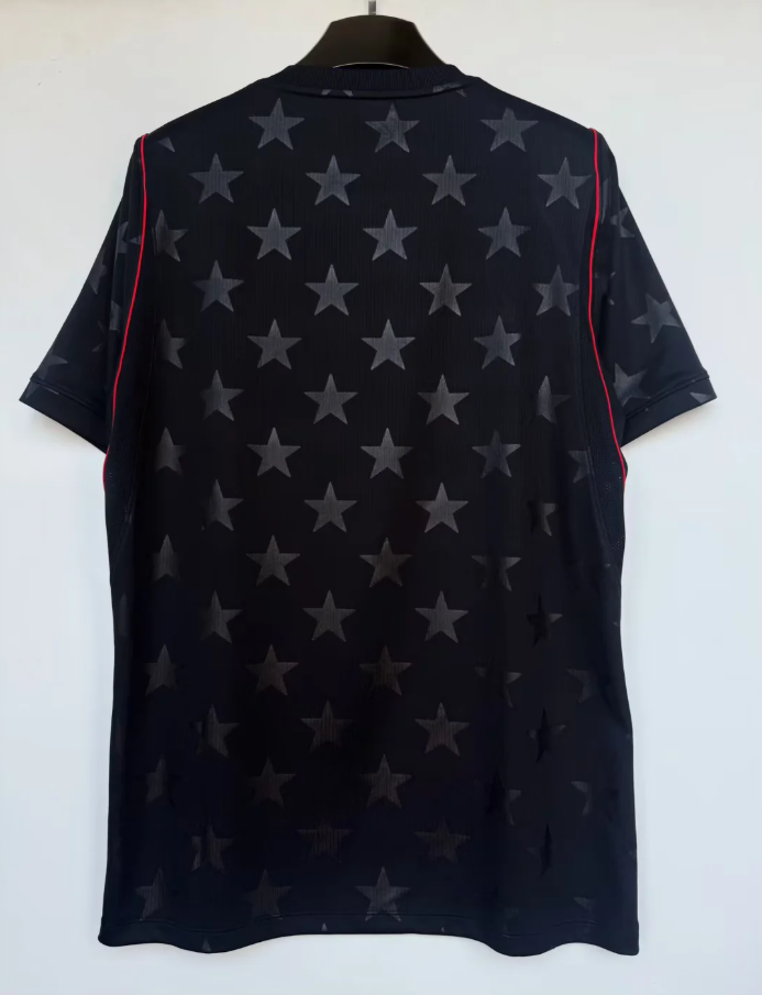 26-27 USA Black Fans Soccer Jersey