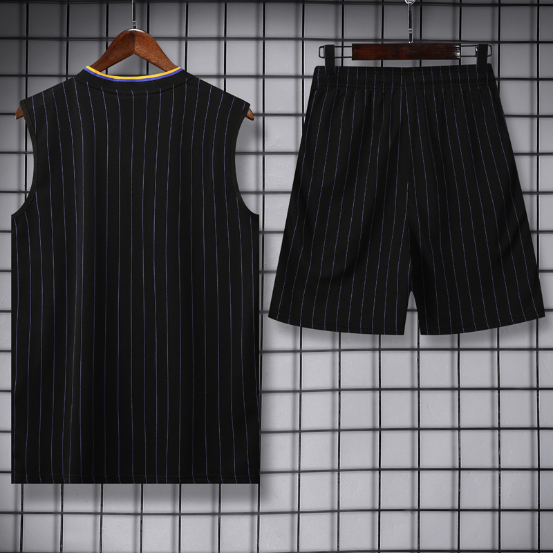25-26 Man Utd Black Tank top and shorts suit
