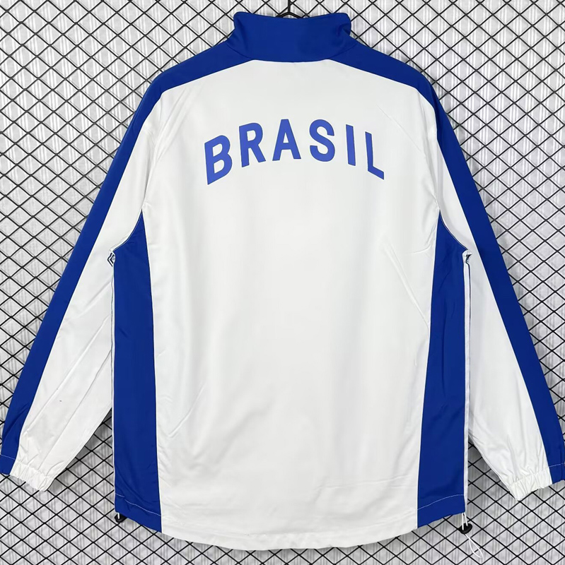1998 Brazil White Retro Windbreaker
