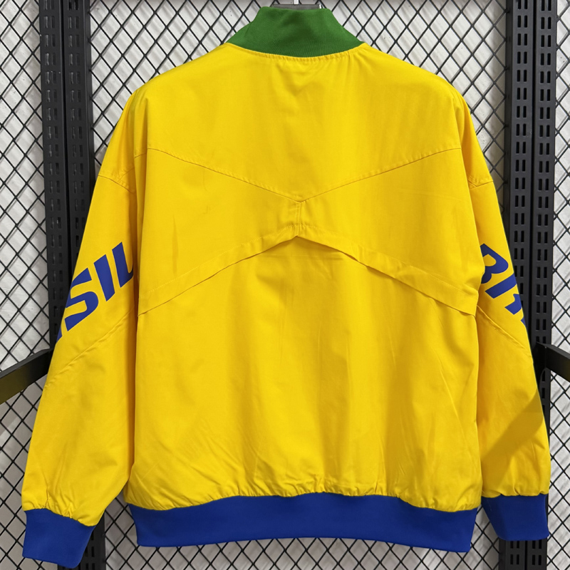 25-26 Brazil Yellow Windbreaker (双袖BRASIL)