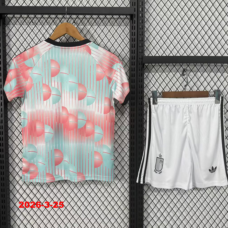 26-27 Belgium Away Kids Soccer Jersey