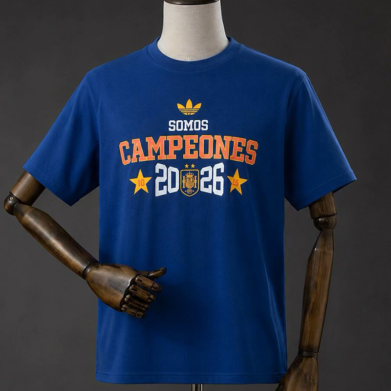 2026 Spain Royal blue Campeones High Quality T-Shirt