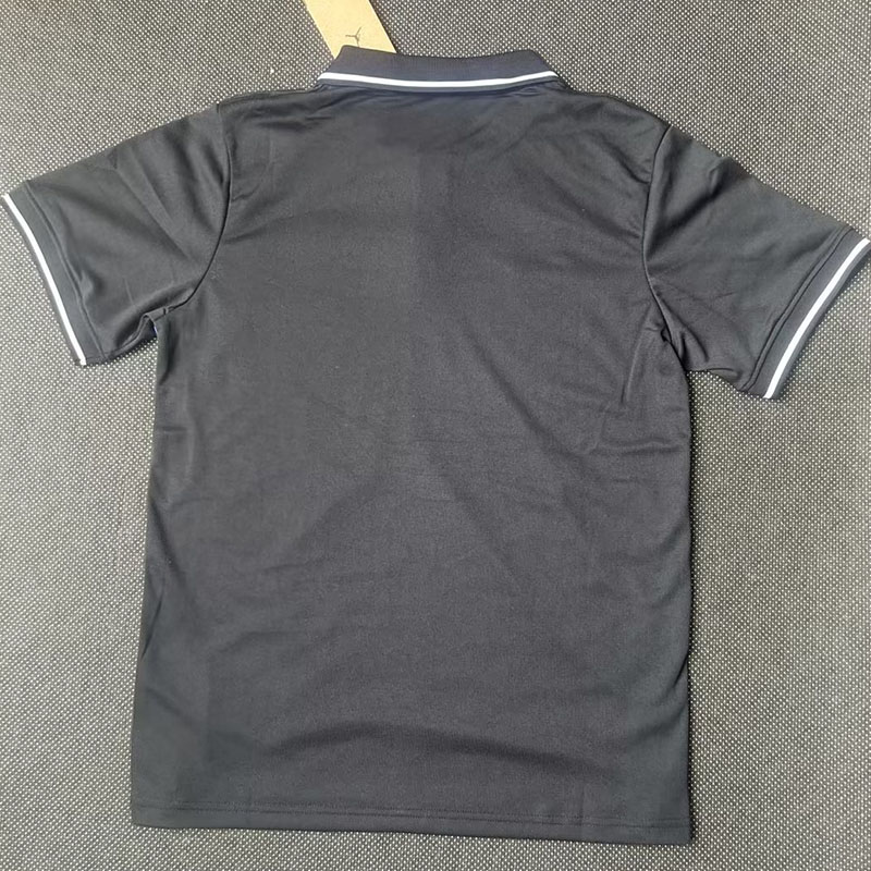 21-23 PSG Black Classic Polo Short Sleeve (粉红边)