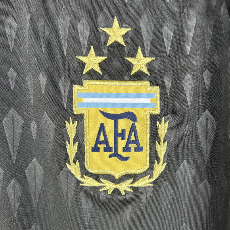 2023 Argentina Black GoalKeeper Long Sleeve Soc...
