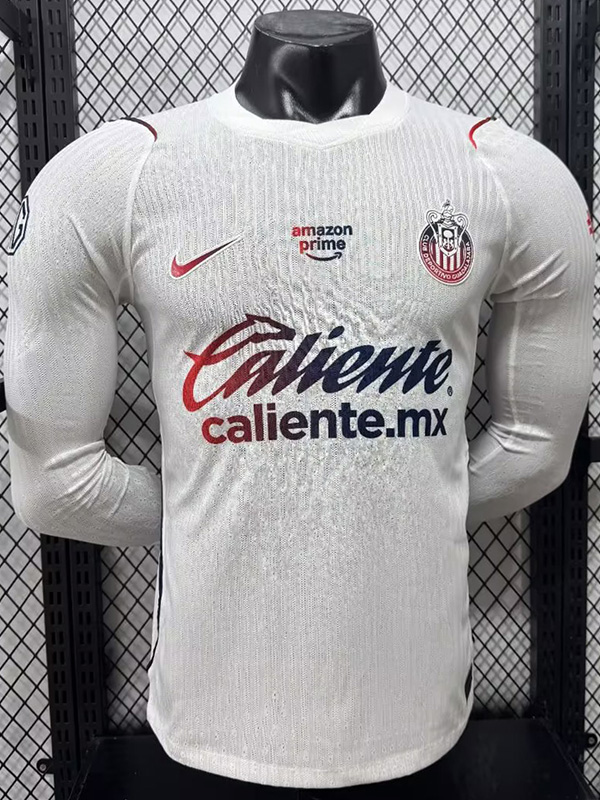 26-27 Chivas Guadalajara Away Long Sleeve Player Version Soccer Jersey (长袖球员)