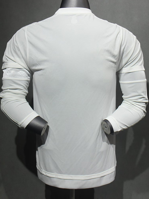 2015-2016 RMA Home Player Version 长袖球员 Long Sleeve Retro Soccer Jersey