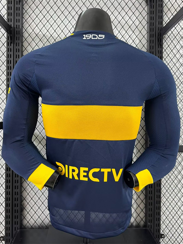 25-26 Boca Juniors Home Long Sleeve Player Version Soccer Jersey (长袖球员)