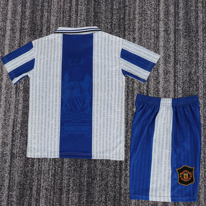 1994-1996 Man Utd Away Kids Retro Soccer Jersey