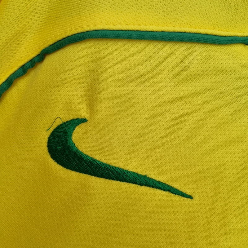 2004 Brazil Home Retro Soccer Jersey