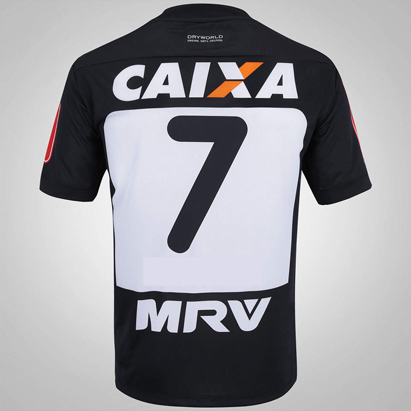 2016-2017 Atletico Mineiro Black Retro Soccer J...