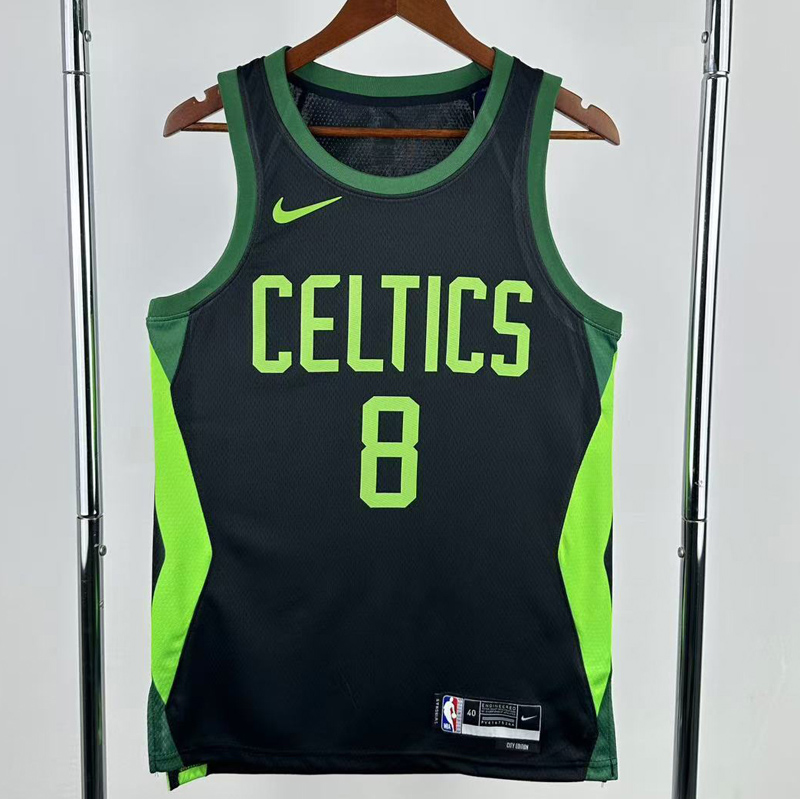 24-25 CELTICS PORZINGIS #8 Black City Edition Top Quality Hot Pressing NBA Jersey