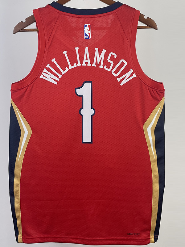 22-23 Pelicans WILLIAMSON #1 Red Top Quality Ho...