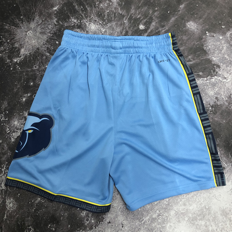 22-23 GRIZZLIES Blue Top Quality NBA Pants (Tra...