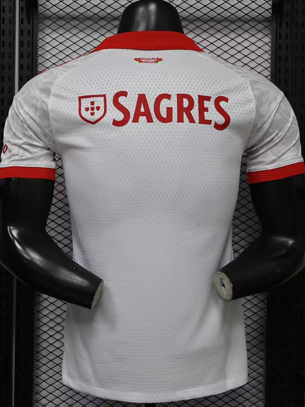 26-27 Benfica White Player Version Soccer Jersey
