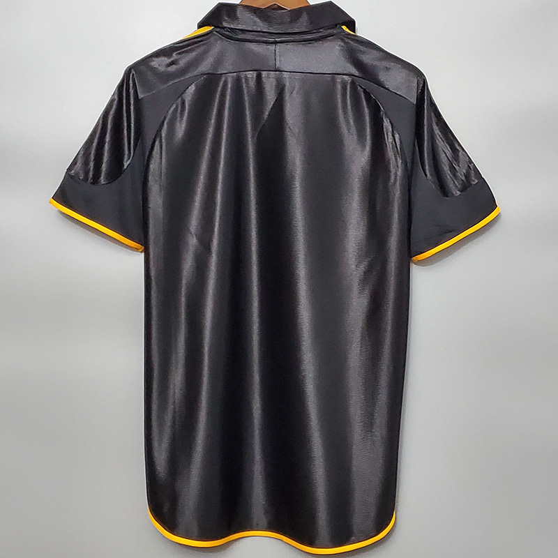 1998-2000 RMA Away Black Retro Soccer Jersey