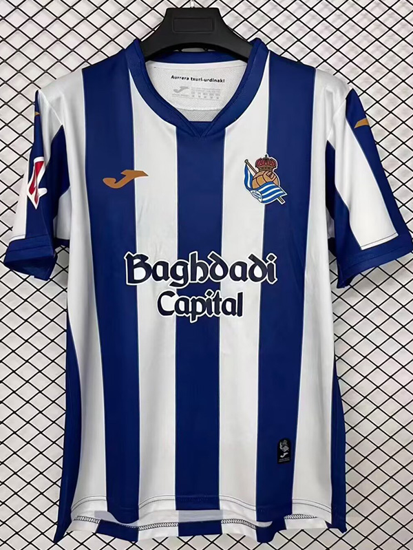 26-27 Real Sociedad Home Fans Soccer Jersey