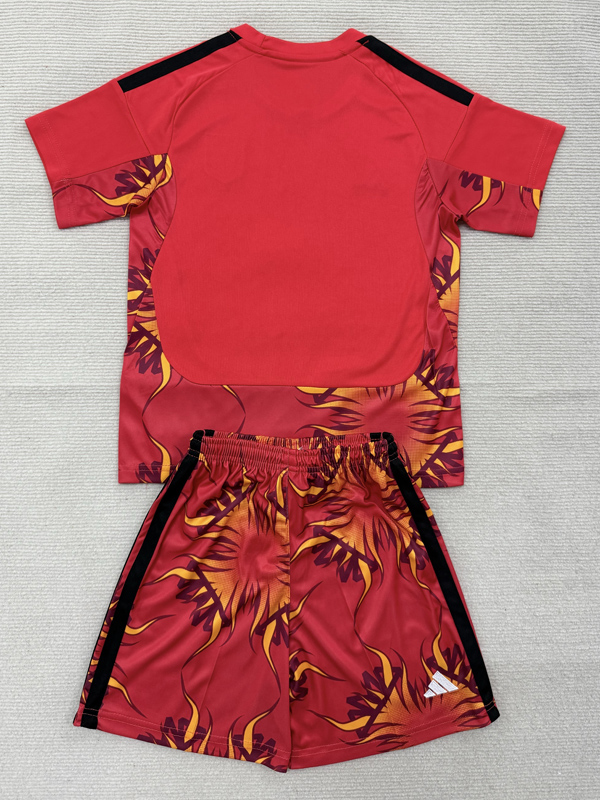 26-27 Japan Red Goalkeeper Kids Soccer Jersey