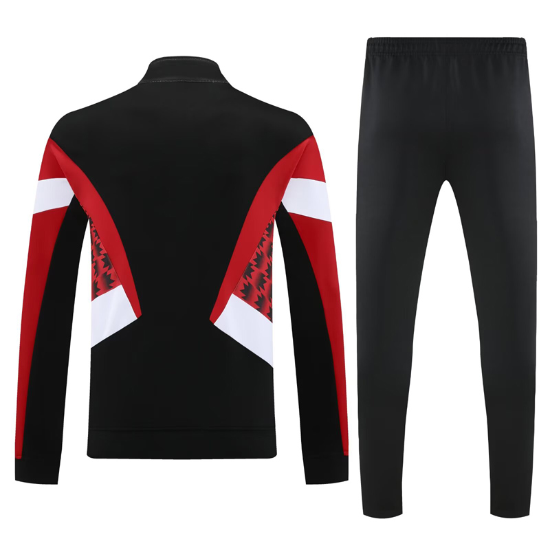 25-26 Man Utd Black Red Jacket Tracksuit #F14