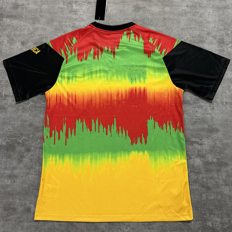 26-27 Jamaica Yellow Red Training shirts