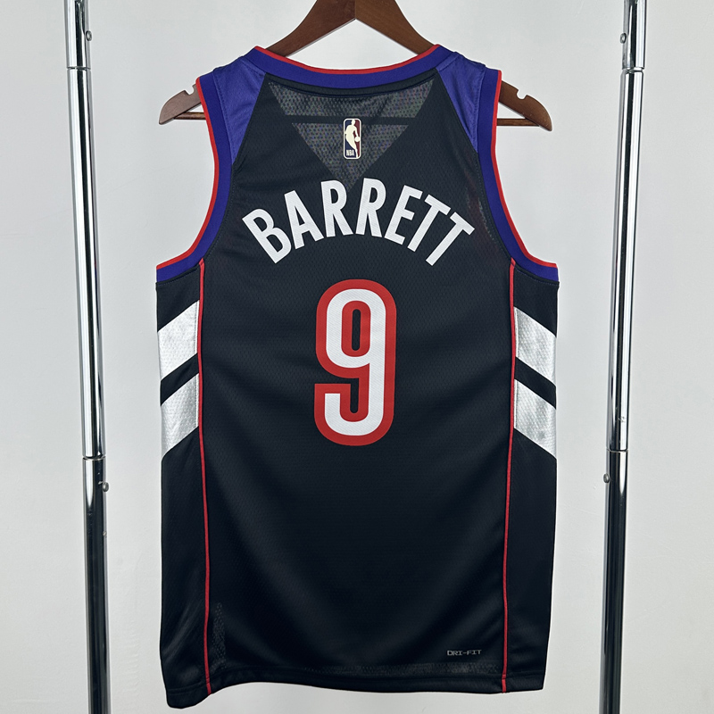 24-25 Raptors BARRETT #9 Purple Retro Top Quality Hot Pressing NBA Jersey