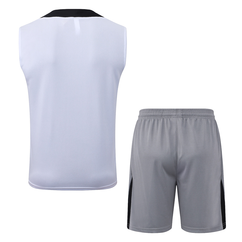 26-27 PSG White Tank top and shorts suit #D26027