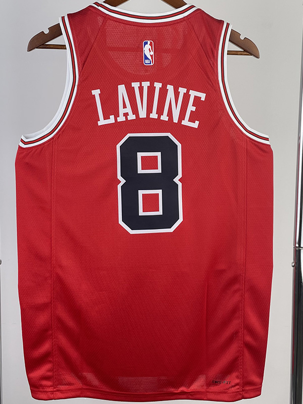 22-23 BULLS LAVINE #8 Red Top Quality Hot Press...