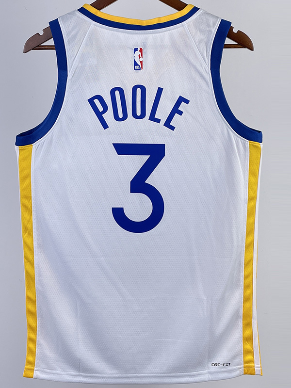 22-23 WARRIORS POOLE #3 White Top Quality Hot P...