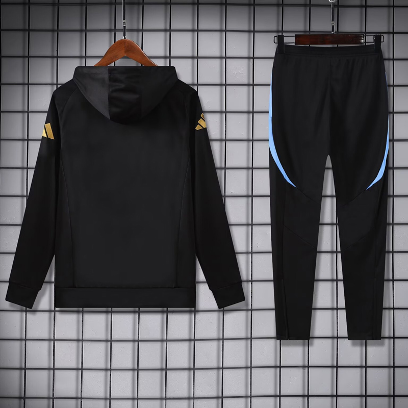 24-25 Argentina Black Hoodie Tracksuit (卫衣套装)